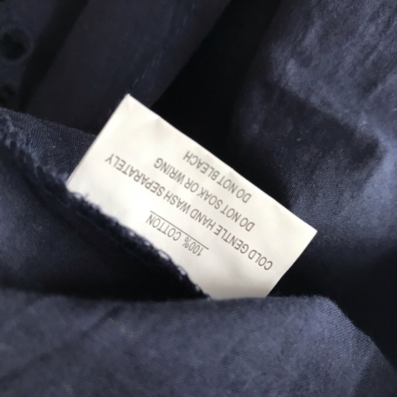 ~SOLD~ SAINTS + SECRETS Navy Blue Lace Dress - Picture 13 of 14